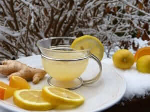 ginger tea home remedies for the flu