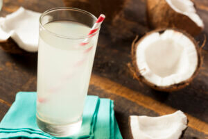 drinks for skin glow coconut water