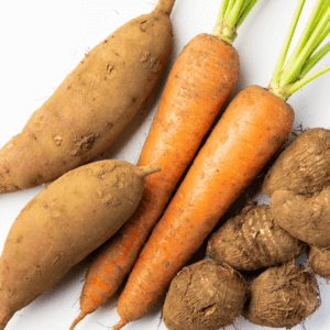 carrots and sweet potatoes