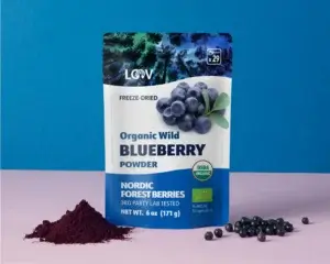 LOOV's organic blueberry powder